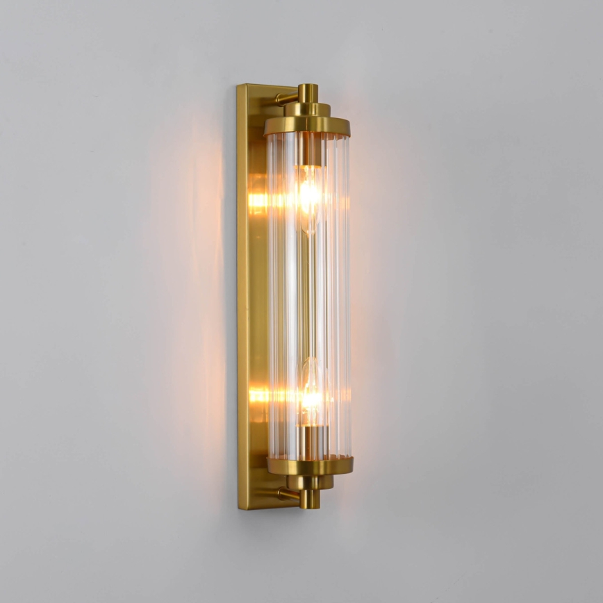 Væglampe LORENZO 2xE14/40W/230V guld