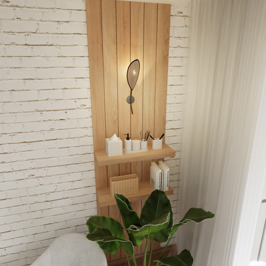 Væglampe LOTUS 1xE14/10W/230V sort/beige