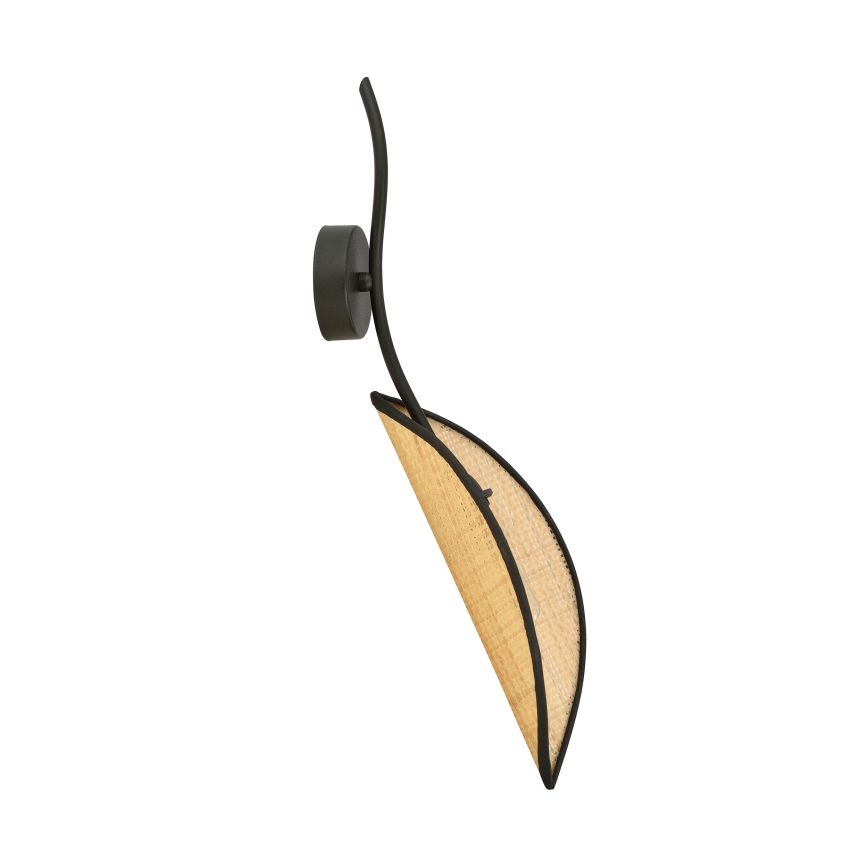 Væglampe LOTUS 1xE14/10W/230V sort/beige