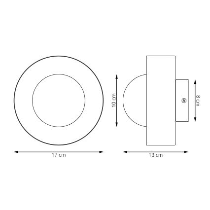 Væglampe LULU 1xG9/8W/230V orange