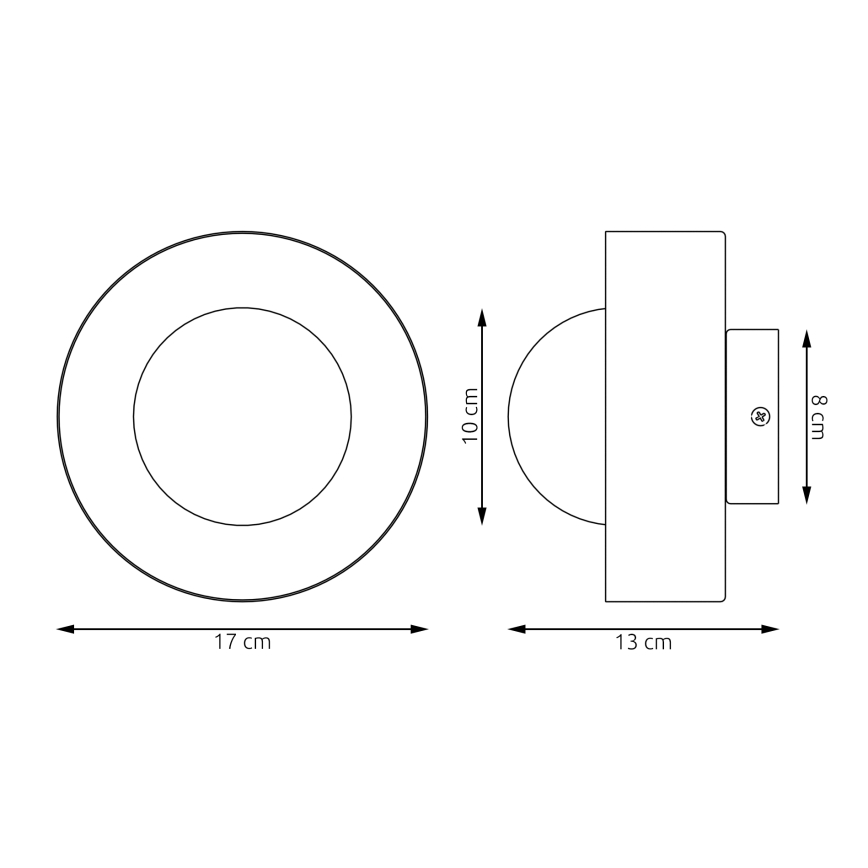 Væglampe LULU 1xG9/8W/230V orange