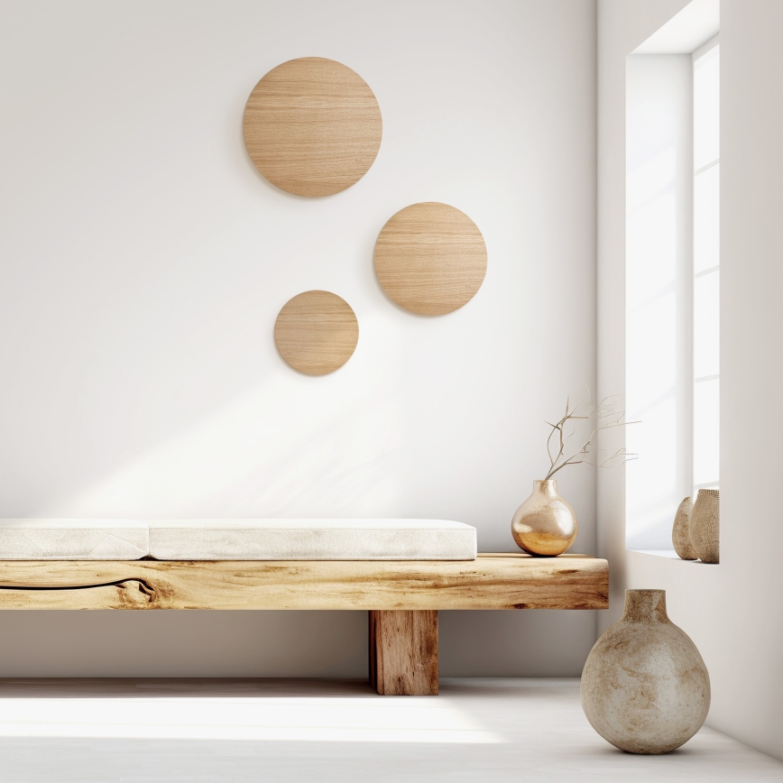 Væglampe LUNA 4xG9/8W/230V diameter 40 cm brun