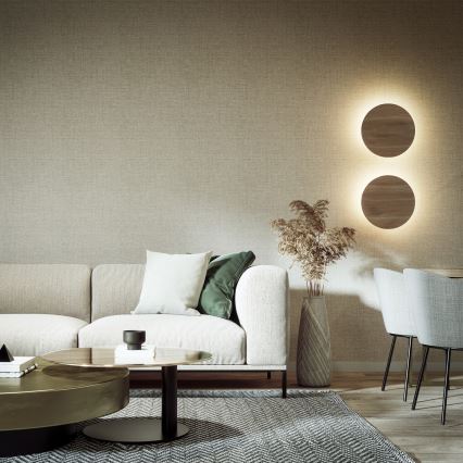 Væglampe LUNA 4xG9/8W/230V diameter 40 cm brun