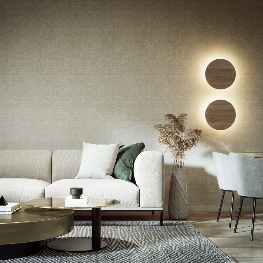 Væglampe LUNA 4xG9/8W/230V diameter 40 cm brun