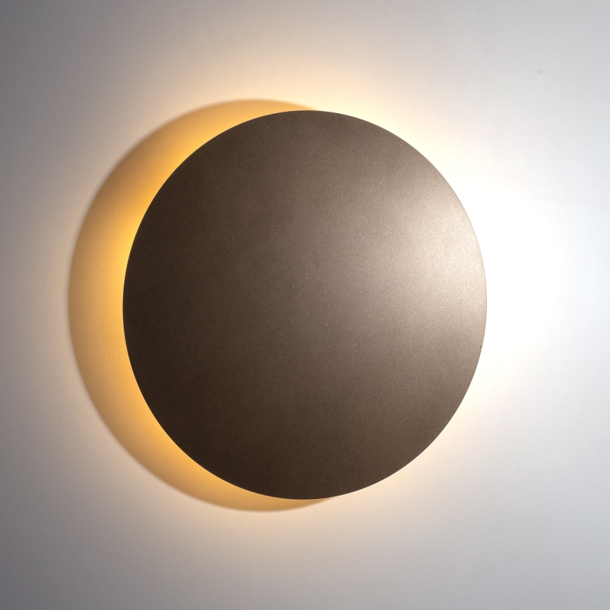 Væglampe LUNA 4xG9/8W/230V diameter 40 cm brun