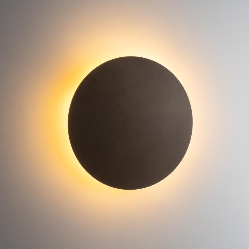 Væglampe LUNA 4xG9/8W/230V diameter 40 cm brun