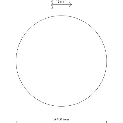 Væglampe LUNA 4xG9/8W/230V diameter 40 cm brun
