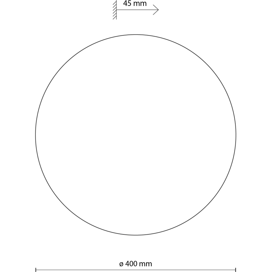 Væglampe LUNA 4xG9/8W/230V diameter 40 cm brun