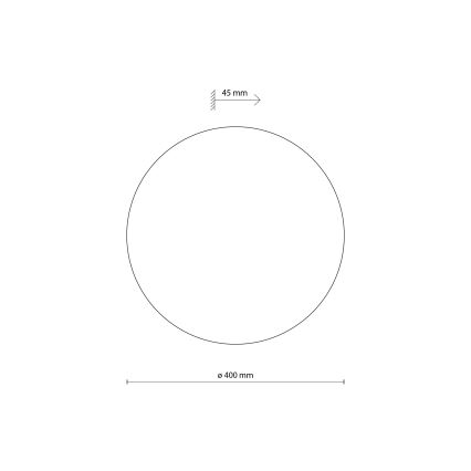 Væglampe LUNA 4xG9/8W/230V diameter 40 cm grå