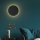 Væglampe LUNA 4xG9/8W/230V diameter 40 cm sort