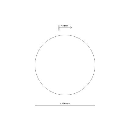 Væglampe LUNA 4xG9/8W/230V diameter 40 cm sort