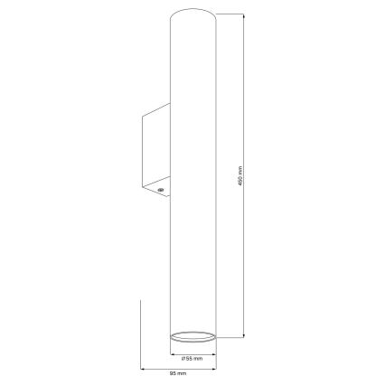 Væglampe LUNGOMARE 2xGU10/10W/230V mat krom