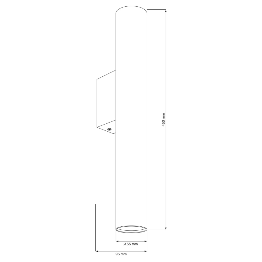 Væglampe LUNGOMARE 2xGU10/10W/230V mat krom