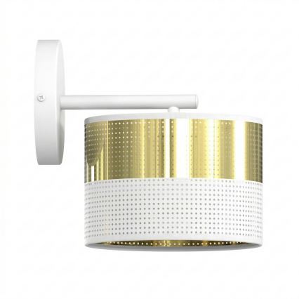 Væglampe LUX 1xE27/15W/230V hvid/guld