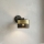 Væglampe LUX 1xE27/15W/230V sort/guld