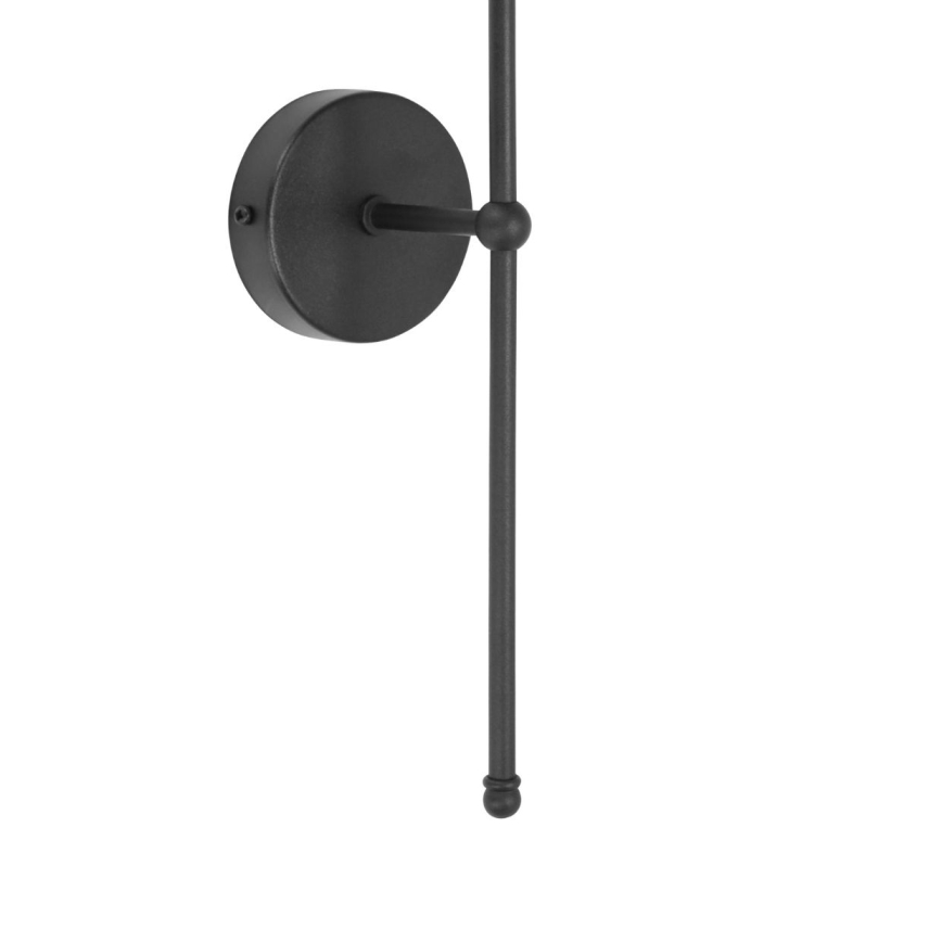 Væglampe MADELA 1 x E14/40 W/230 V jute/sort