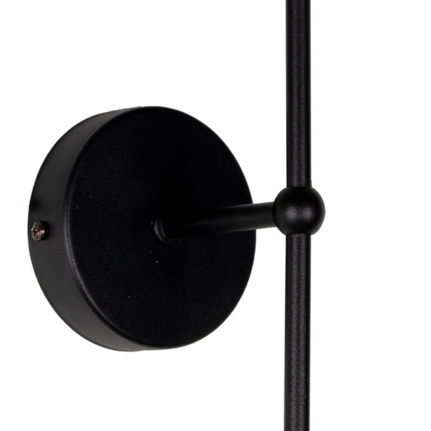 Væglampe MADELA 1xE14/40W/230V hvid/sort