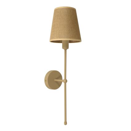 Væglampe MADELA 1xE14/40W/230V jute/beige