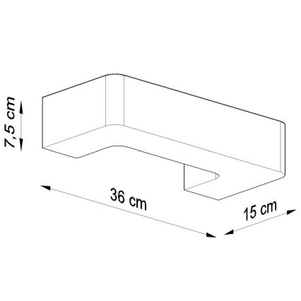 Væglampe MAGNET 1xE27/60W/230V hvid