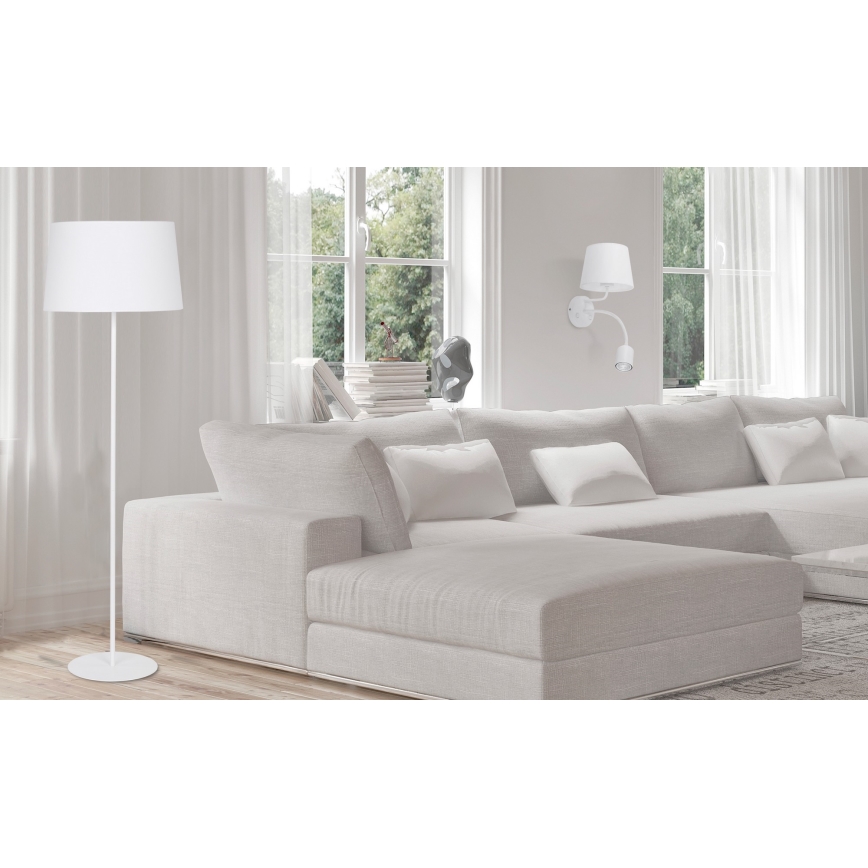 Væglampe MAJA 1xE27/15W/230V + 1xGU10/10W/230V hvid