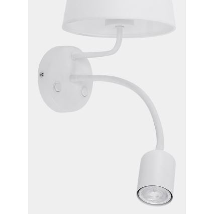 Væglampe MAJA 1xE27/15W/230V + 1xGU10/10W/230V hvid