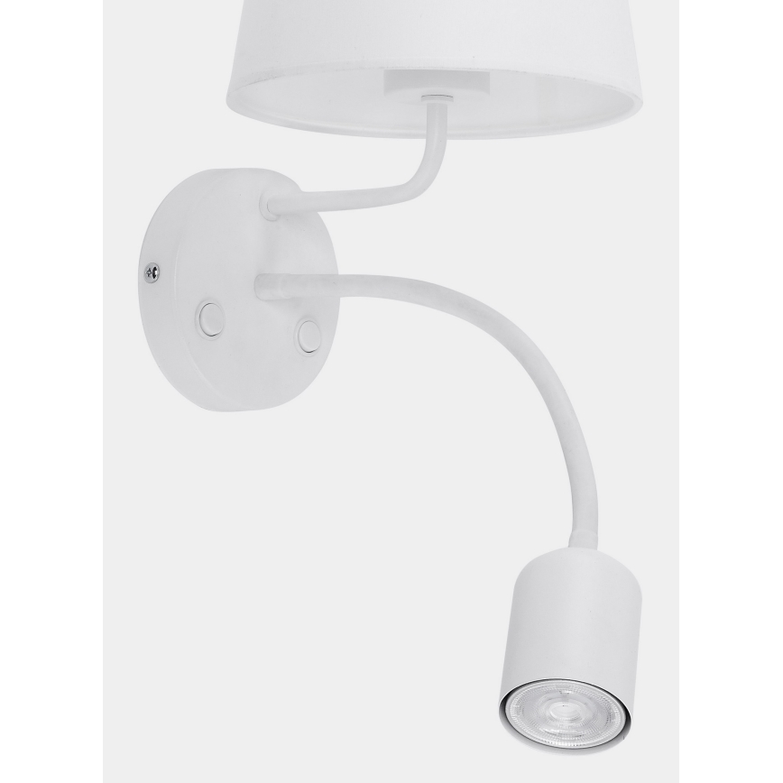 Væglampe MAJA 1xE27/15W/230V + 1xGU10/10W/230V hvid