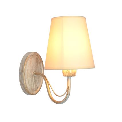 Væglampe MALBO 1xE27/15W/230V beige