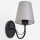 Væglampe MALBO 1xE27/15W/230V grå/sort