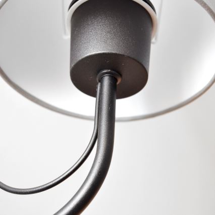 Væglampe MALBO 1xE27/15W/230V grå/sort