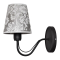 Væglampe MALBO II 1xE27/15W/230V antik sort