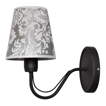 Væglampe MALBO II 1xE27/15W/230V antik sort
