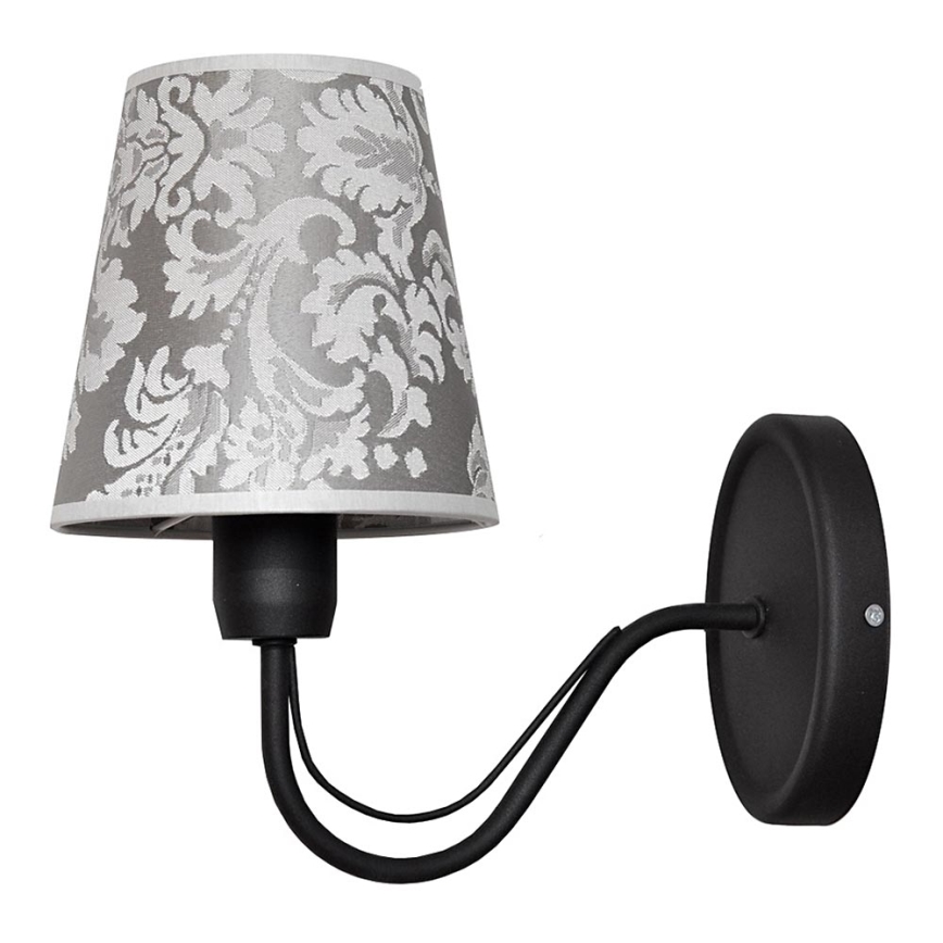 Væglampe MALBO II 1xE27/15W/230V antik sort