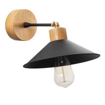 Væglampe MANAVGAT 1xE27/40W/230V brun/sort