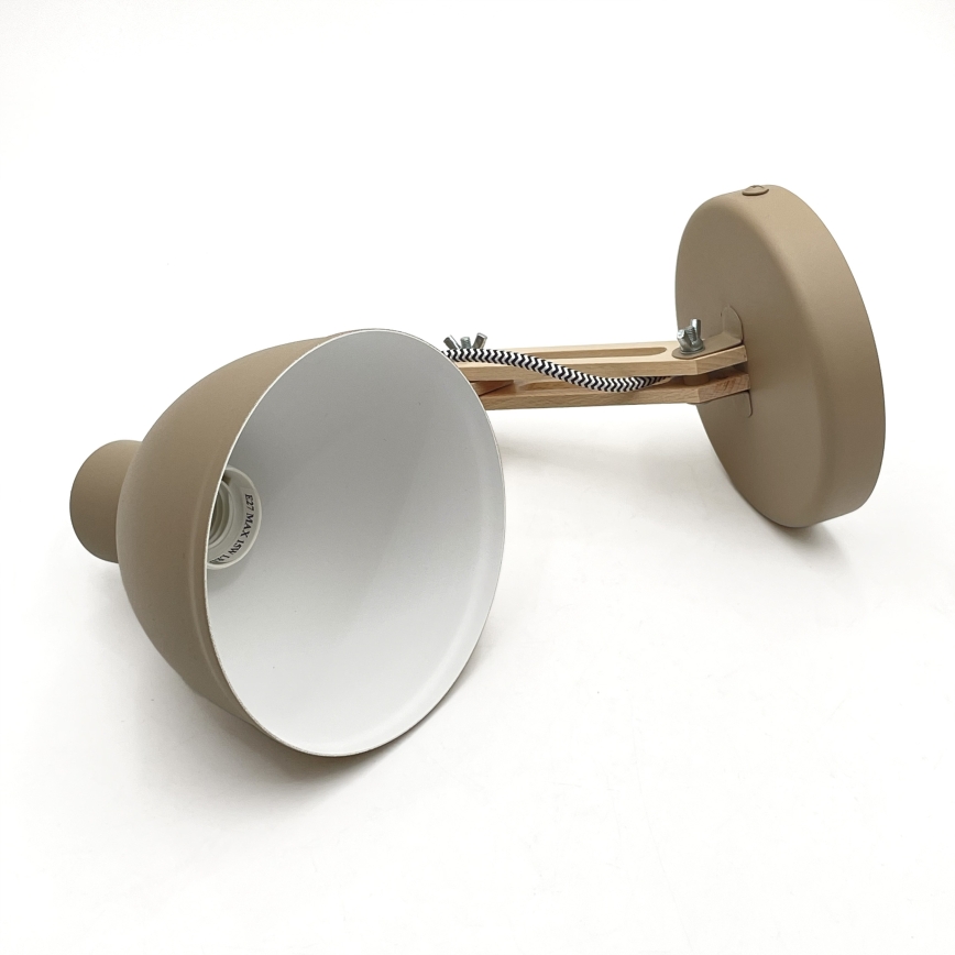 Væglampe MARCELLO 1xE27/15W/230V beige