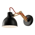 Væglampe MARCELLO 1xE27/60W/230V bøg