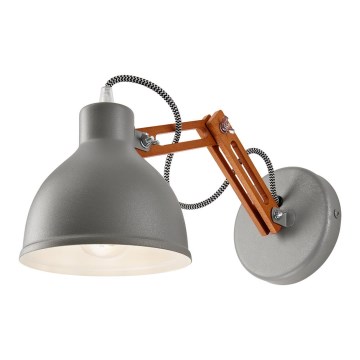 Væglampe MARCELLO 1xE27/60W/230V bøg