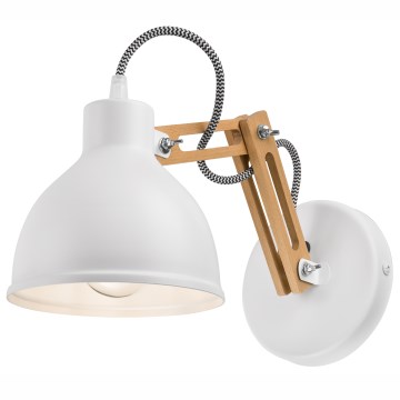 Væglampe MARCELLO 1xE27/60W/230V bøg