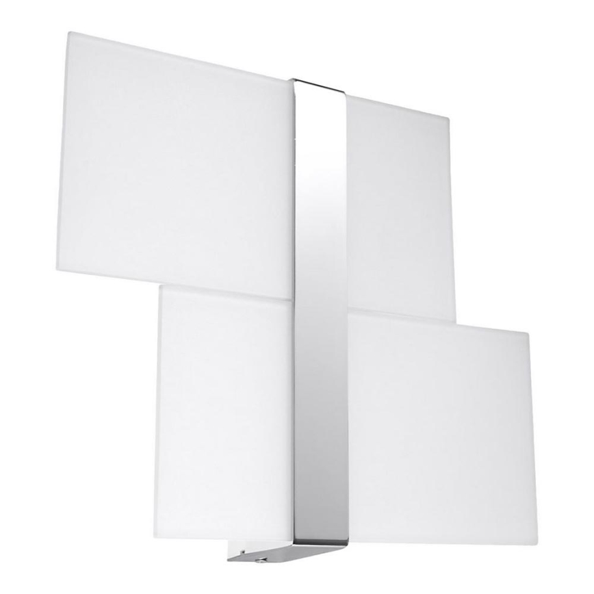 Væglampe MASSIMO 2xG9/40W/230V hvid/skinnende krom