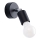 Væglampe med spot FORNES 1xE27/60W/230V sort