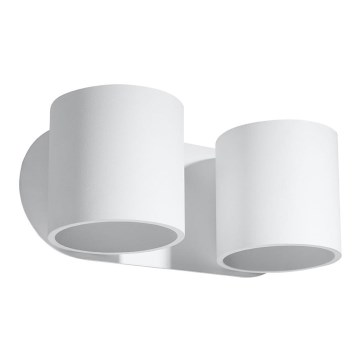 Væglampe med spot ORBIS 2xG9/40W/230V hvid
