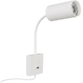 Væglampe med USB PUNTO 1xGU10/9W/230V hvid