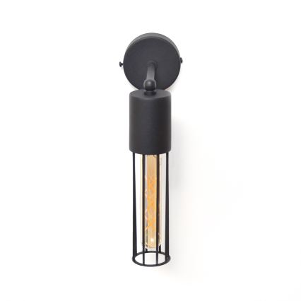 Væglampe MELODY 1xE27/15W/230V sort