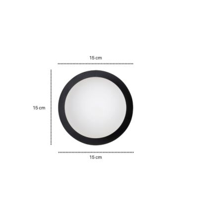 Væglampe MINERVA 1xE14/10W/230V sort