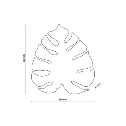 Væglampe MONSTERA 3xG9/8W/230V guldfarvet