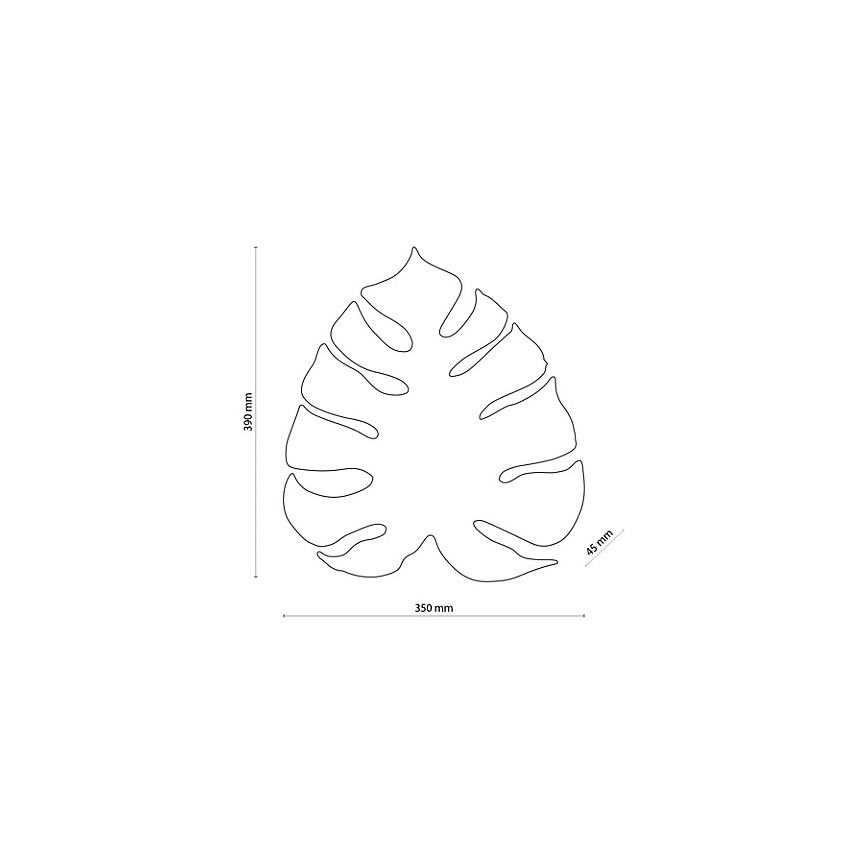 Væglampe MONSTERA 3xG9/8W/230V guldfarvet