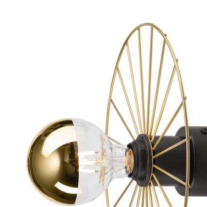 Væglampe MONTANA 1xE27/15W/230V diameter 30 cm guldfarvet