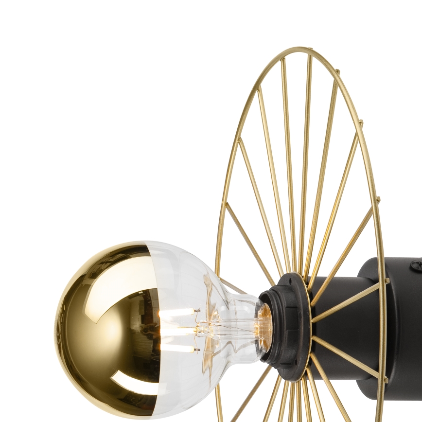 Væglampe MONTANA 1xE27/15W/230V diameter 30 cm guldfarvet