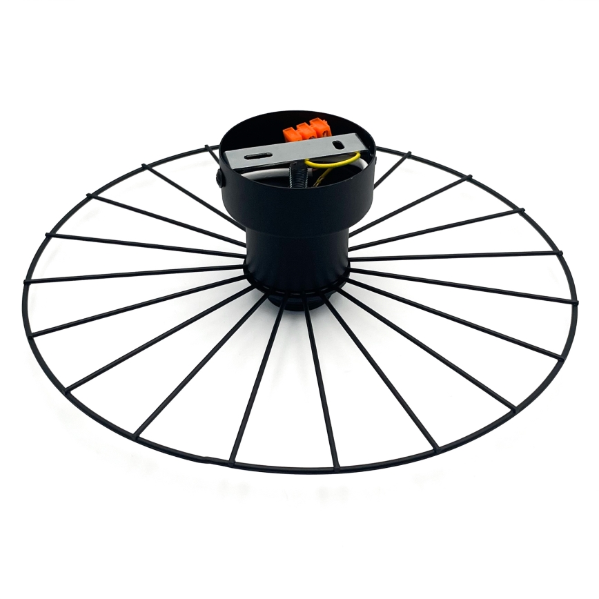 Væglampe MONTANA 1xE27/15W/230V diameter 30 cm sort
