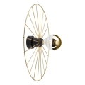 Væglampe MONTANA 1xE27/15W/230V diameter 45 cm guldfarvet