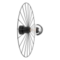 Væglampe MONTANA 1xE27/15W/230V diameter 45 cm sort